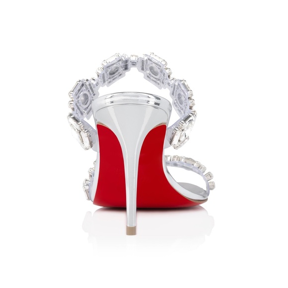 Christian Louboutin just jewel just nothing heels silver gem rhinestone - Picture 7 of 8